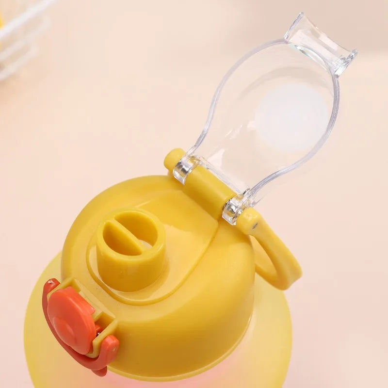 Portable 1300ml Large Capacity Gradient Color Water Bottle Frosted Cup Plastic Straw Cup Sports Drinking Water Tool Peaceful Pleasures Health and Wellness