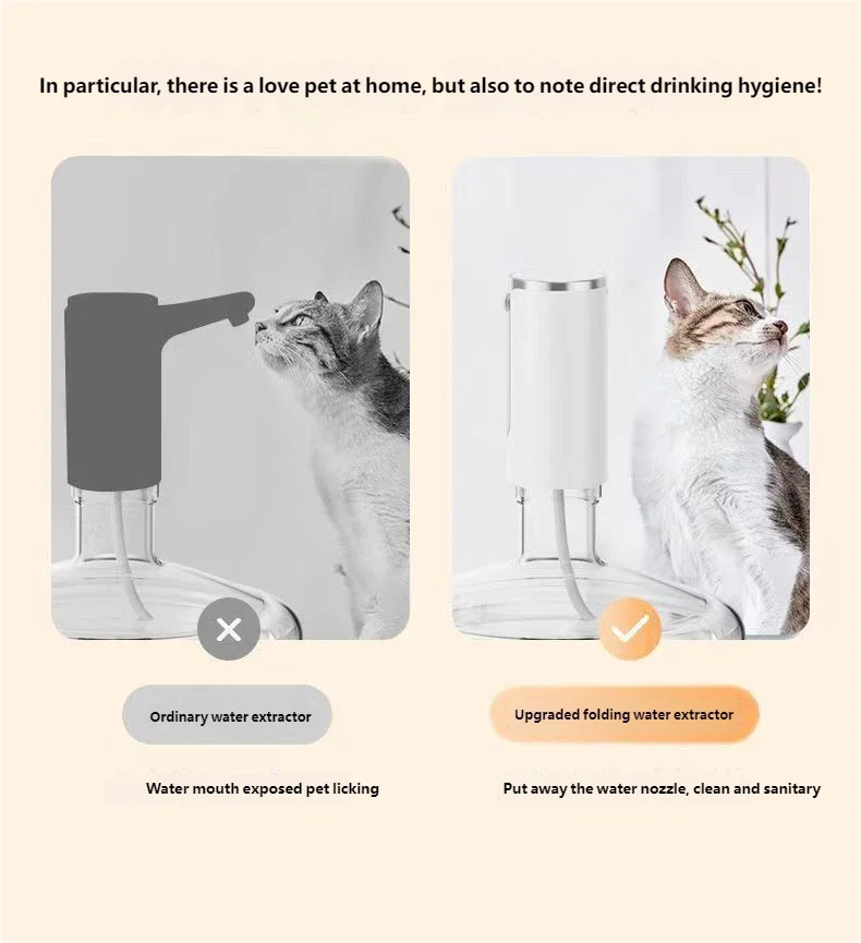 HOMEFISH Electric Water Bottle Pump | 1200mAh, LED, 3 Settings Electric Water Pump Peaceful Pleasures Health and Wellness