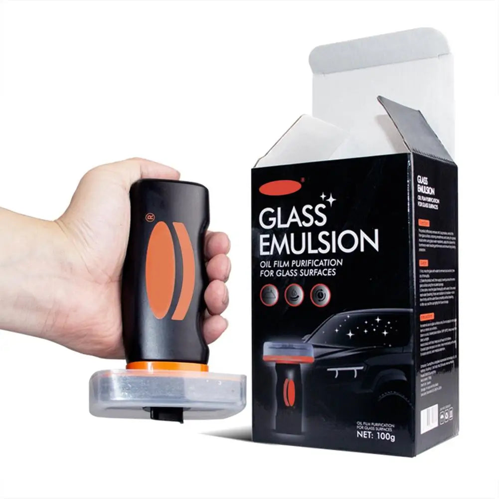 Car Glass Oil Film Remover & Windshield Cleaning Brush