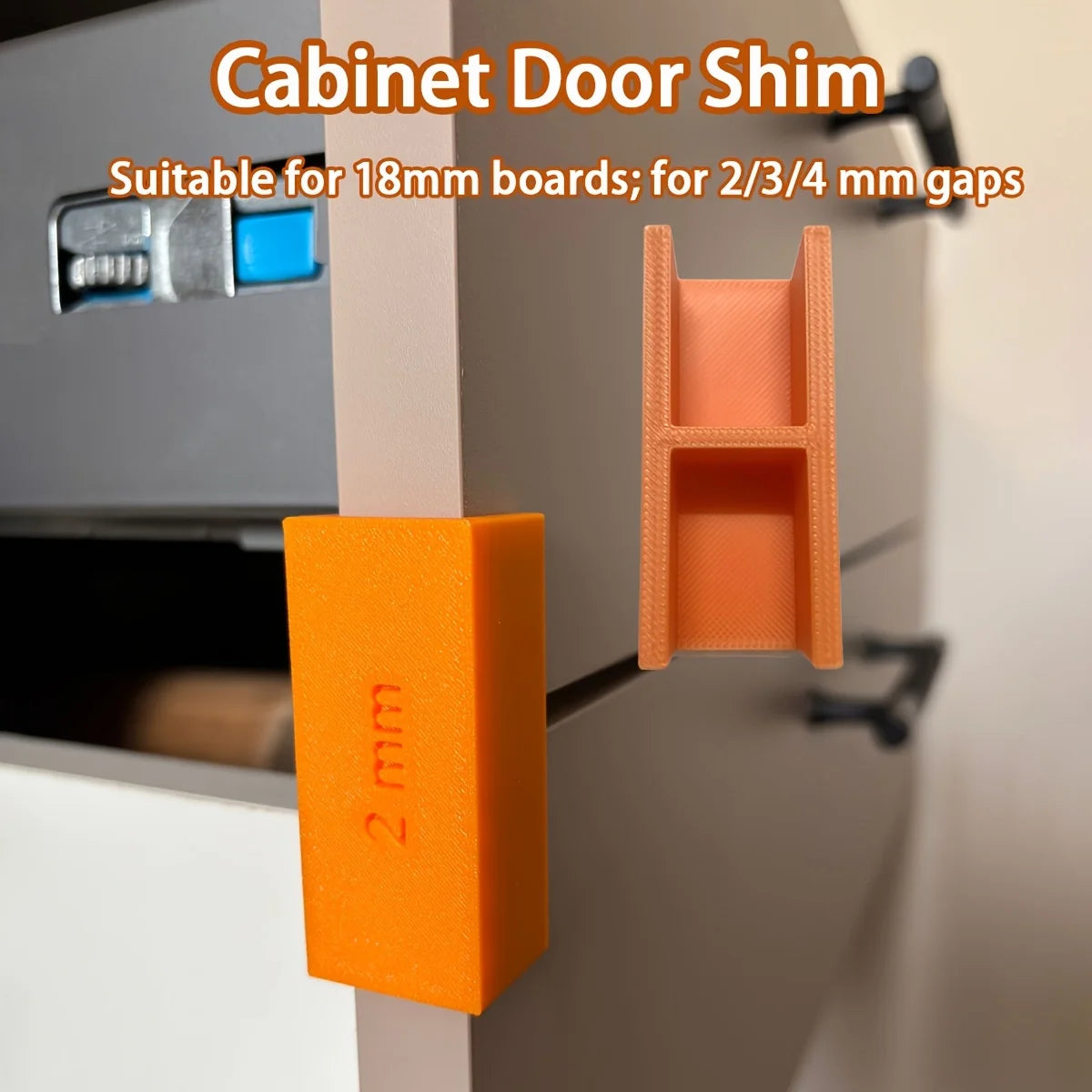 Cabinet Door Shim Spacer 2 3 Adjustable Wood Panel Gap Alignment