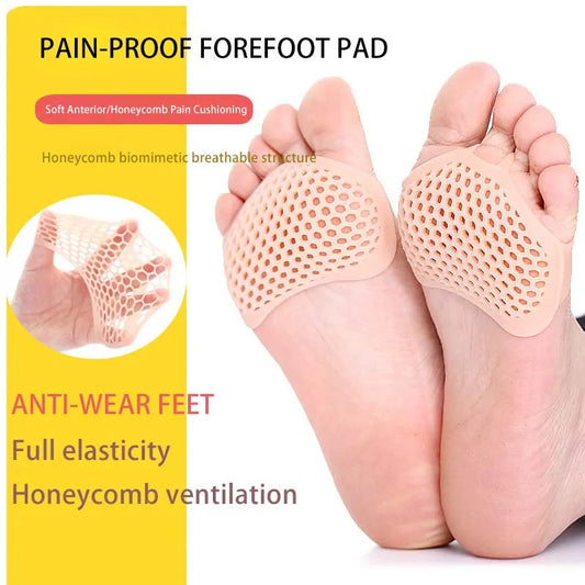 Silicone Metatarsal Pads Toe Separators – 2pcs Forefoot Cushions Metatarsal Foot Pads Peaceful Pleasures Health and Wellness