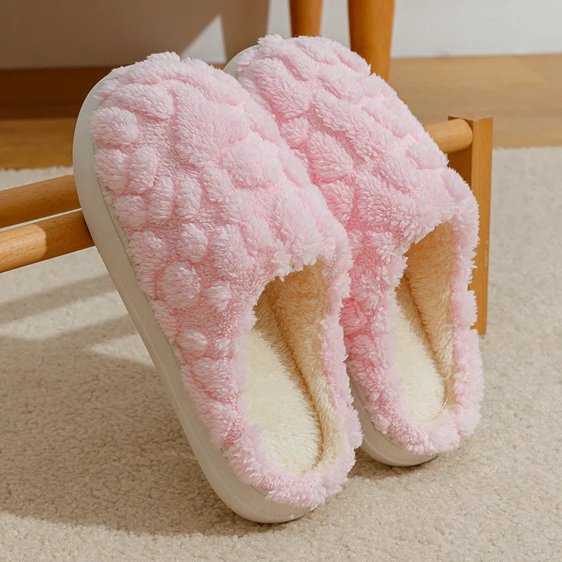 Winter Cotton Slippers | Warm Non-Slip Indoor House Shoes