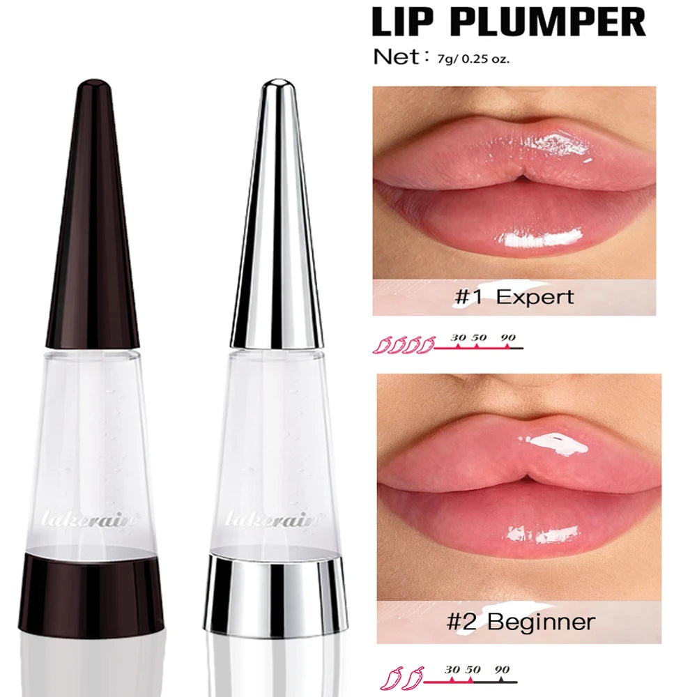 Lip Plumper Instant Moisturizing Lip Gloss Transparent Plump Lips Care Lip Stuffer Gift Korean Cosmetics Makeup Peaceful Pleasures Health and Wellness