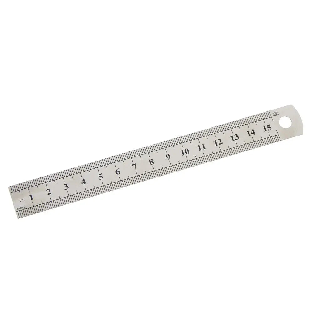 Stainless Steel Double Sided Office Accessories School Stationery Drafting Supplies Straight Ruler Measuring Tool Peaceful Pleasures Health and Wellness