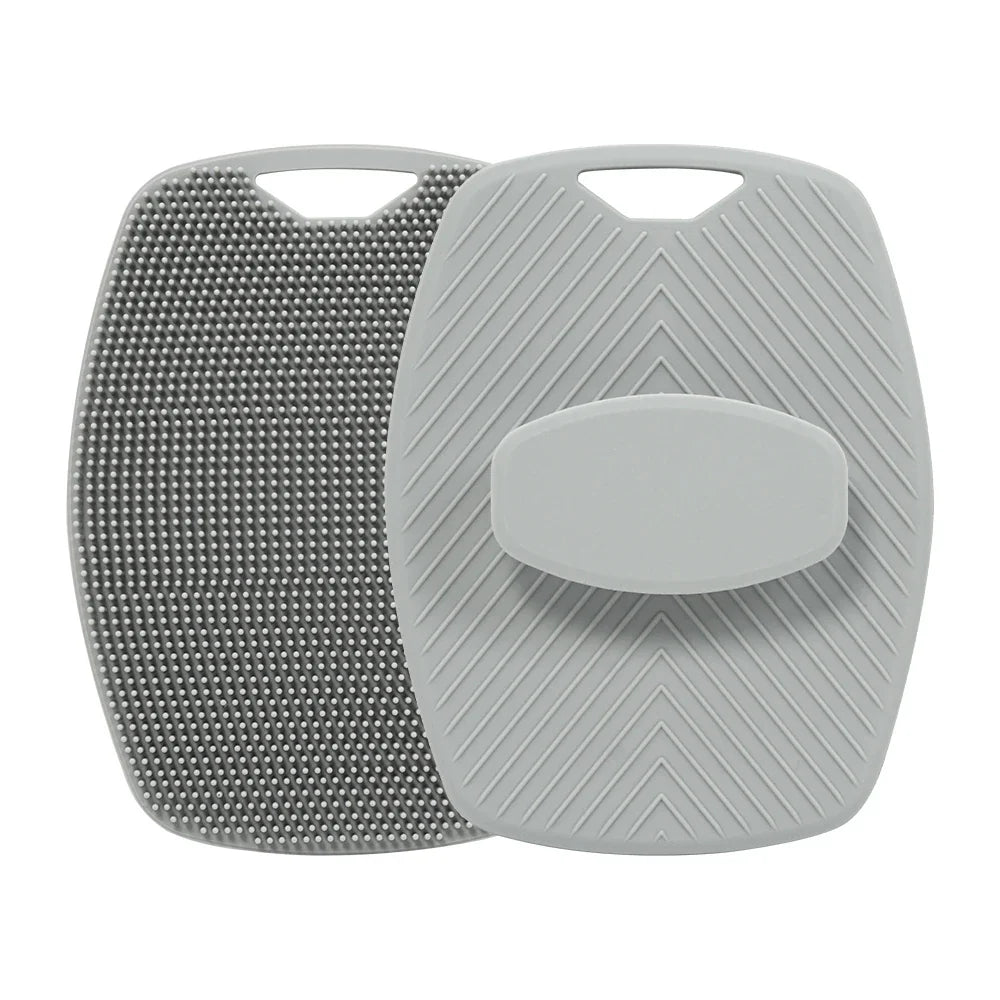 Silicone Exfoliating Body Scrubber Brush | No-Slip Handle