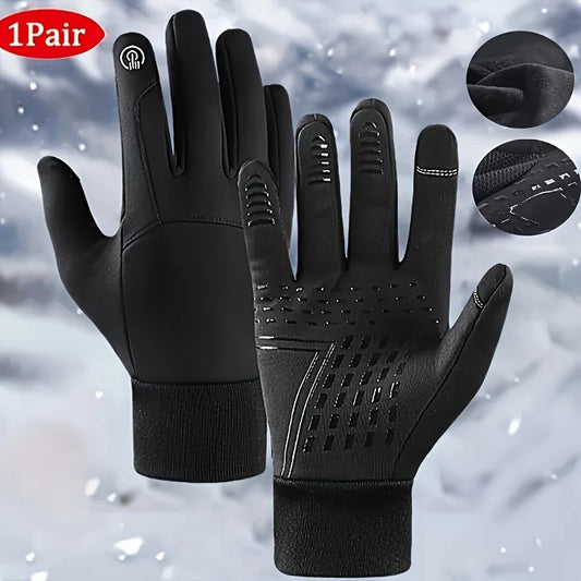 Cycling Gloves Men's Winter Gloves Women's Warm Gloves Running Touch Screen Mittens Outdoor Sports Fishing Riding Skiing Goves Peaceful Pleasures Health and Wellness