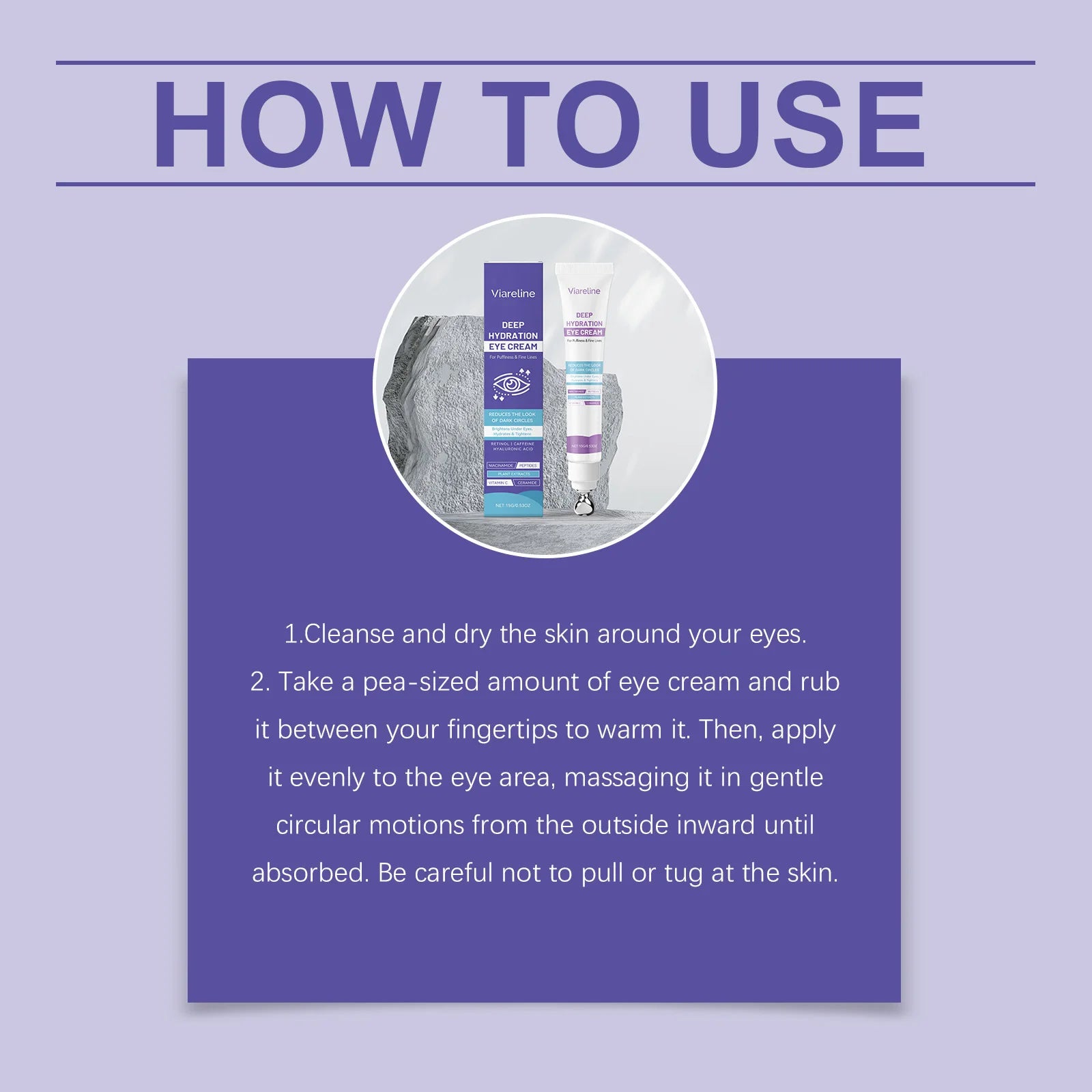 Hydrating Eye Cream Remove Eye Bags Dark Circles Lifting Tightening Brightening Fade Fine Lines Smoothing Repair Eye Skin Care Peaceful Pleasures Health and Wellness