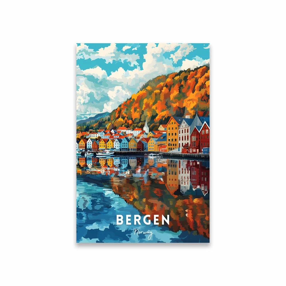 Elétricos de Lisboa Canvas Wall Art Vibrant Nature Landscape & Cityscape Poster, Modern Home Decor for Living Room Peaceful Pleasures Health and Wellness