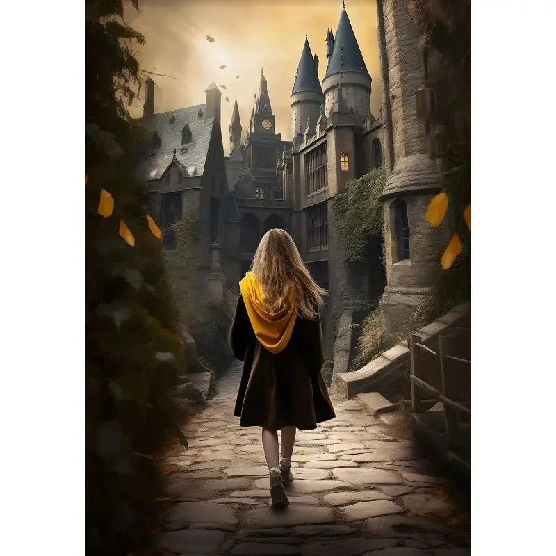 Magical Wizard Castle Canvas Wall Art | Fantasy Witchcraft Poster