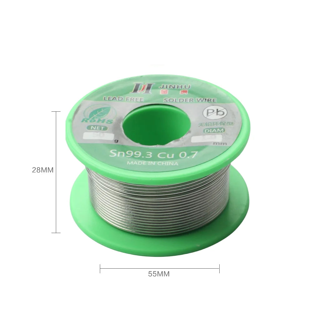 Lead-Free Solder Wire SN99.3 Cu0.7 | 50g Reel, Multi-Gauge Peaceful Pleasures Health and Wellness