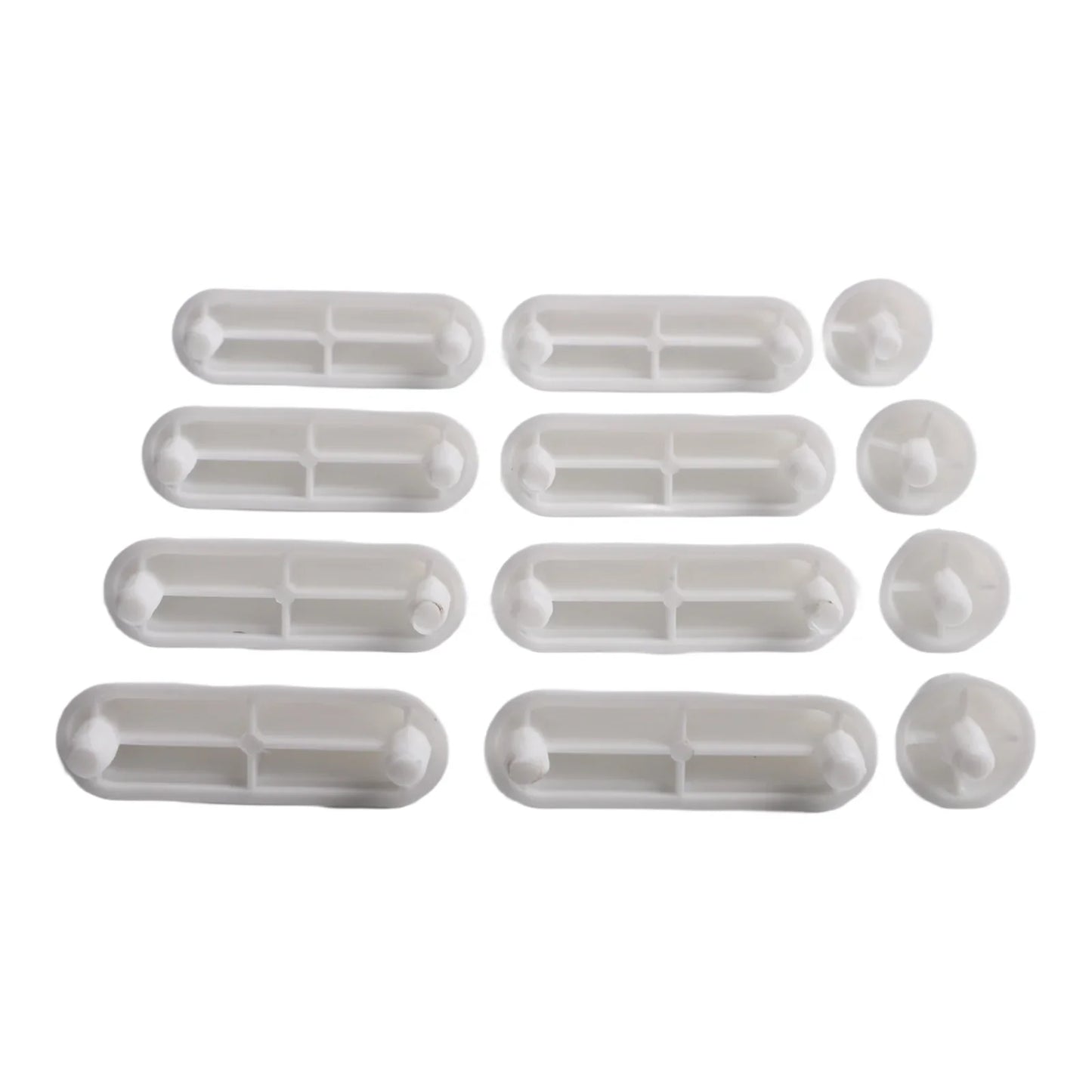 12-Pack Toilet Seat Bumpers – Non-Slip Plastic Buffer Pads