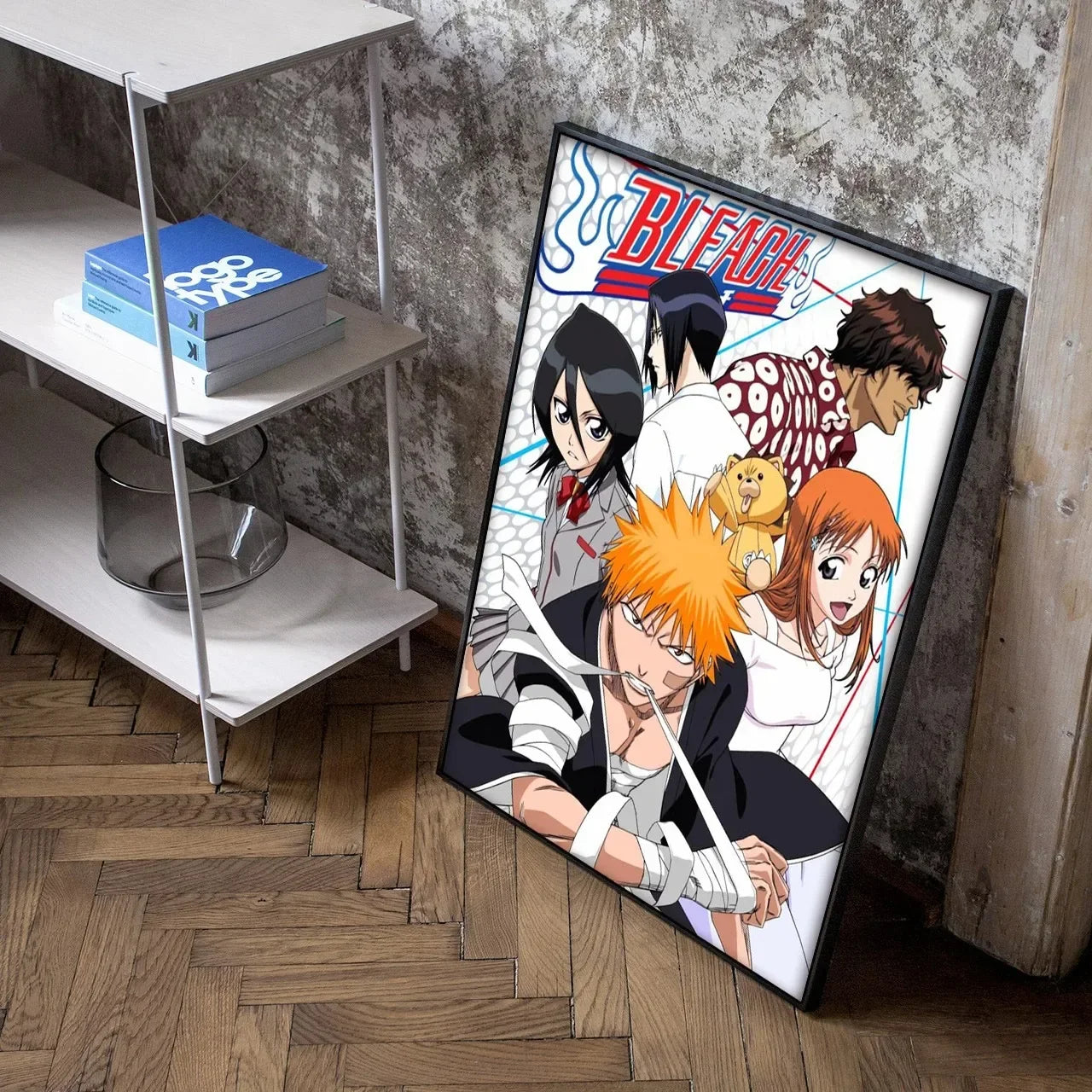 Japan Cartoon Anime Figure Bleach Comic Canvas Painting Posters and Prints Wall Art Pictures for Living Room Decoration Peaceful Pleasures Health and Wellness