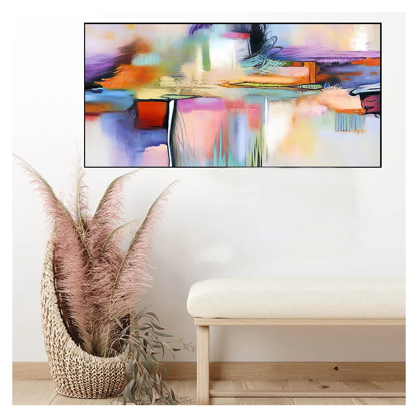 Abstract Canvas Wall Art Print | Modern Living Room Decor