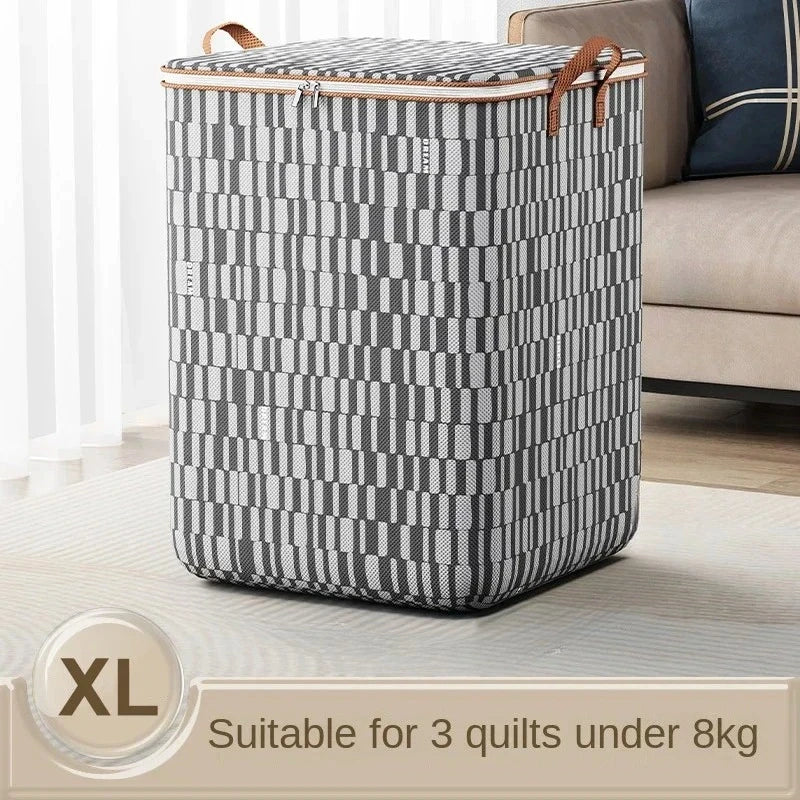 Large Capacity Foldable Storage Basket with Handle | Non-Woven