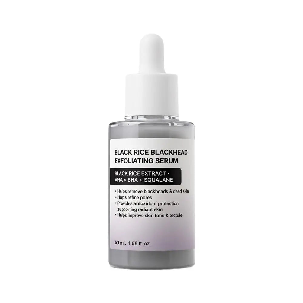 Exfoliating Serum Duo 50ml Korean Serum Drops White Rice Whitehead Black Rice Blackhead Essence Help Remove Blackheads Dead Skin Peaceful Pleasures Health and Wellness black rice