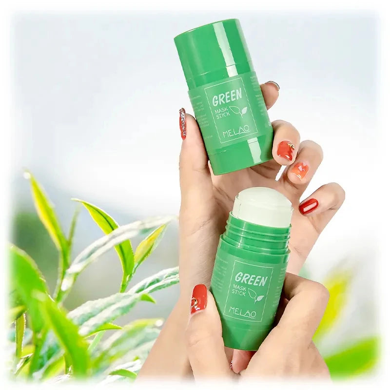 MELAO Green Tea Detox Clay Mask Stick – Purifying Mud Mask
