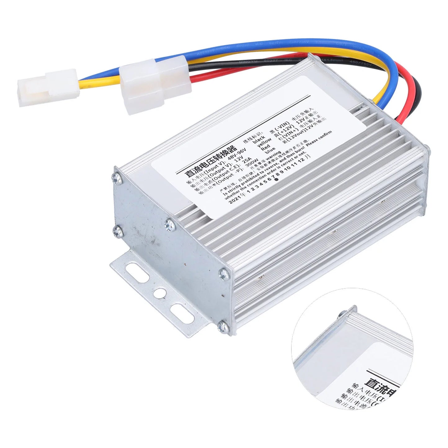 48V‑96V to 12V Voltage Converter Stable Waterproof Efficient Output Power Supply Step‑Down to Power Supply Peaceful Pleasures Health and Wellness