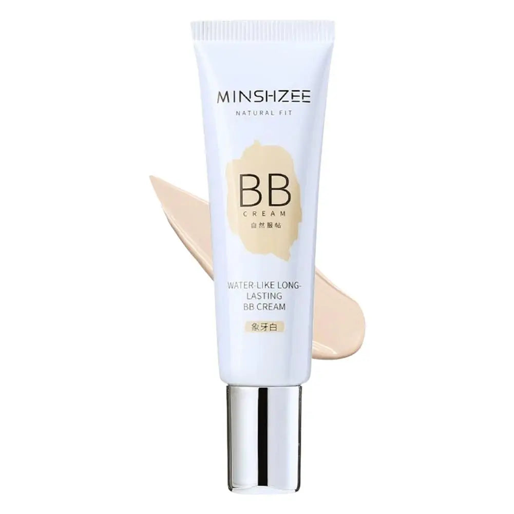 MINSHZEE Hydrating BB Cream Liquid Foundation – 30g Lightweight Concealer, Brightening & Matte Finish for All Skin Types Peaceful Pleasures Health and Wellness 01 ivory white