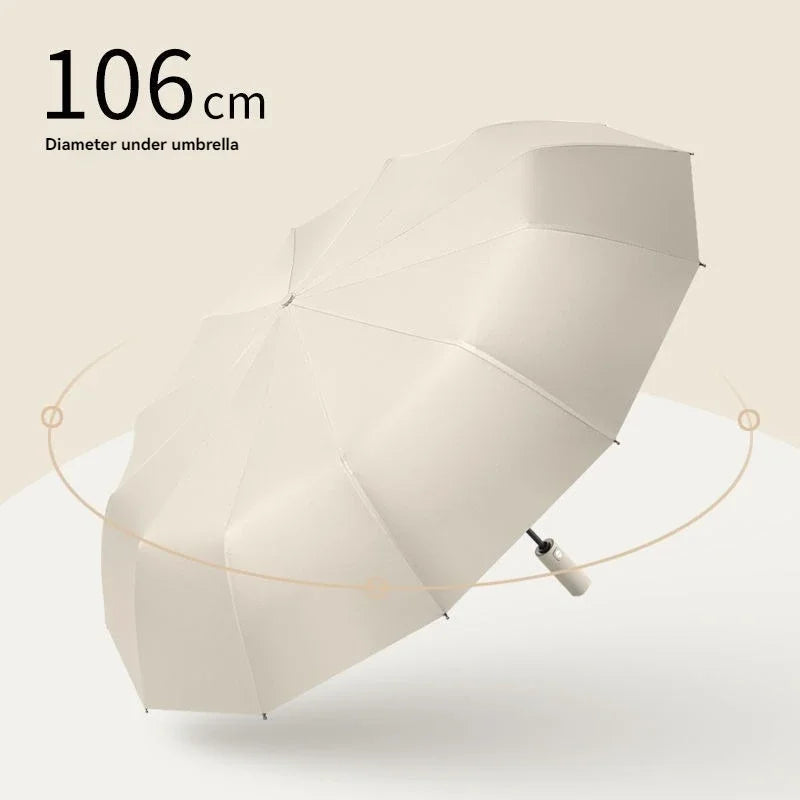 Morandi Auto Folding UV Protection Sun & Rain Umbrella