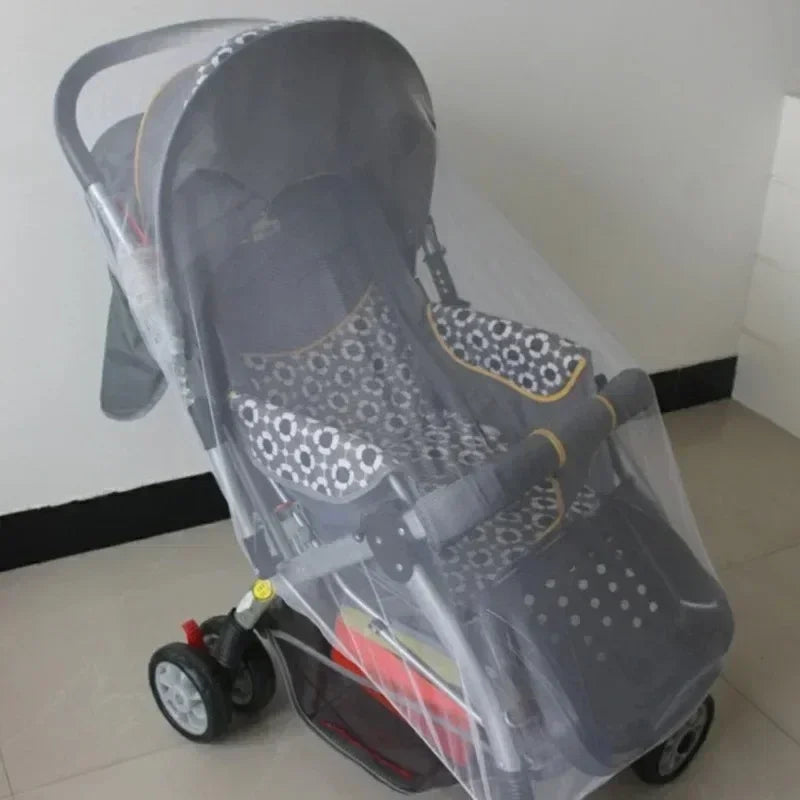 Baby Stroller Mosquito Net Encrypted Mesh Full Cover Insect Protection Breathable Adjustable Mosquito Net for Stroller Car Seat Peaceful Pleasures Health and Wellness