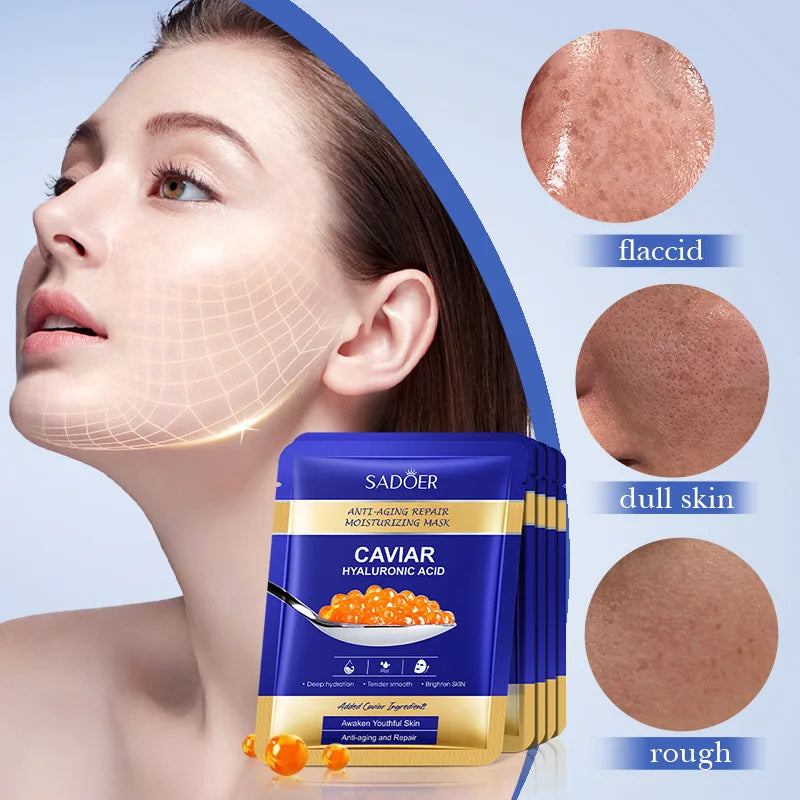 Caviar & Hyaluronic Acid Face Mask – Lifting, Firming & Hydrating