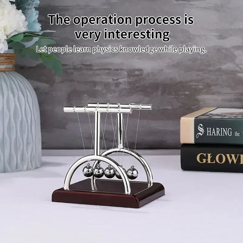Newton's Cradle Pendulum – Desk Decor & Physics Toy