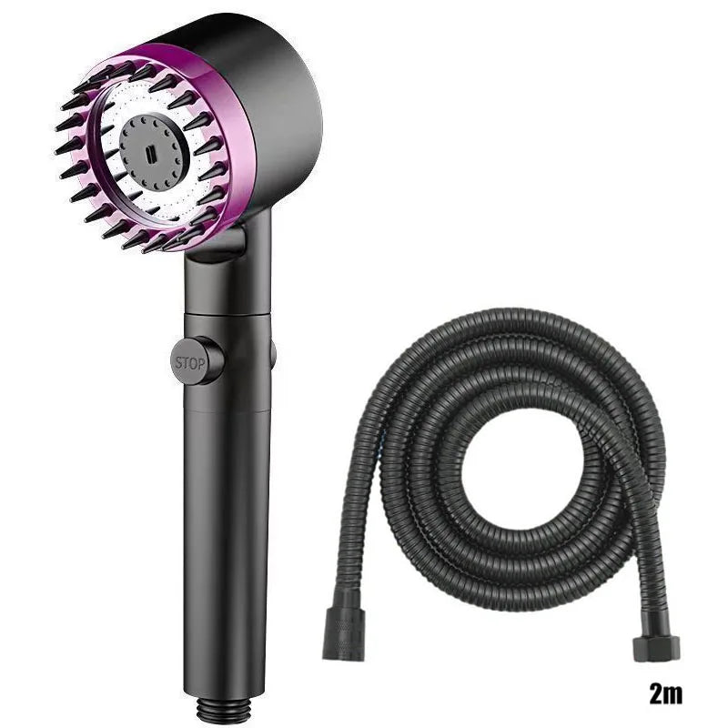 4-Mode Filtered Massage Showerhead – ABS, Multi-Spray Modes