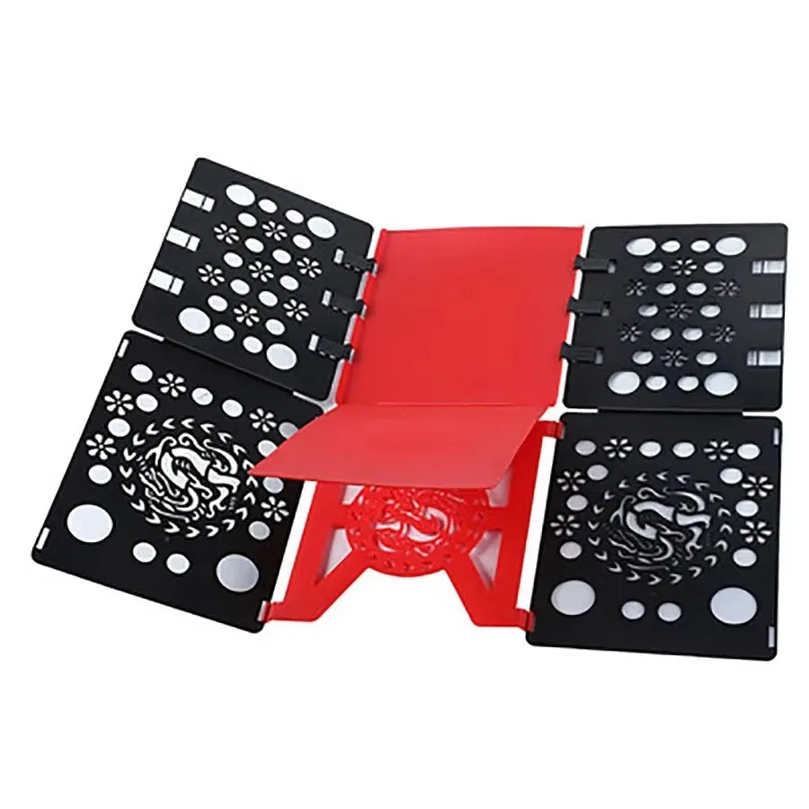 T-Shirt Folding Board Durable Flip Fold Clothes Folder Save Time Easy to Fast Plastic Clothes Folding Boards for Adults Peaceful Pleasures Health and Wellness black