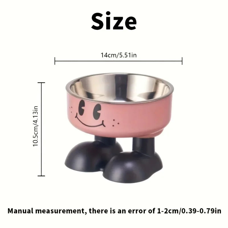 Elevated Stainless Steel Dog & Cat Bowl | Raised No-Spill Feeder