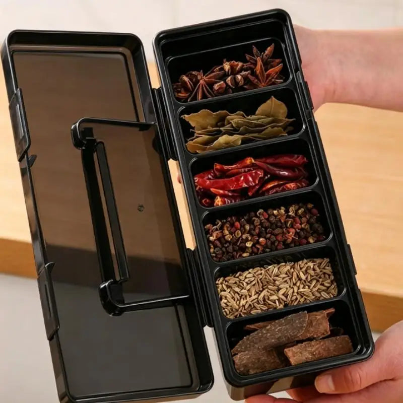 Multi-Layer Spice Organizer Box | Portable Transparent Storage