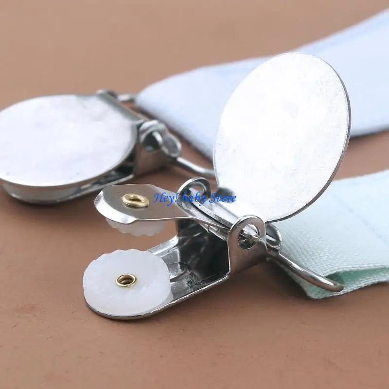 Baby Pacifier Chain Clips 4-Pack | Soother Holder Newborns