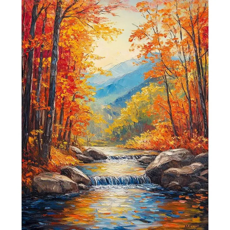 GATYZTORY Autumn Landscape Paint by Numbers Kit 40x50cm