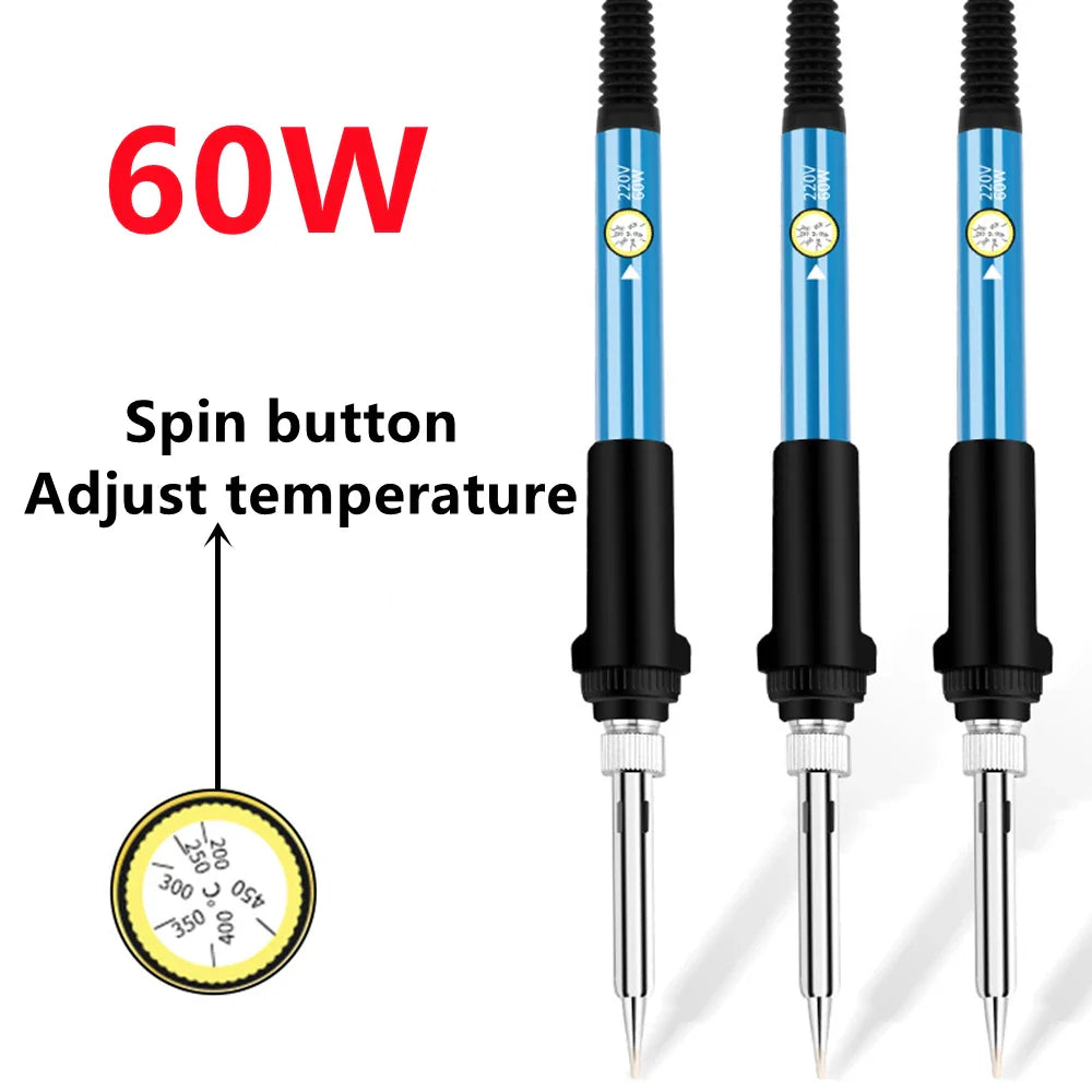 SLADE 60W Adjustable Soldering Iron 200–450°C EU Plug + Stand