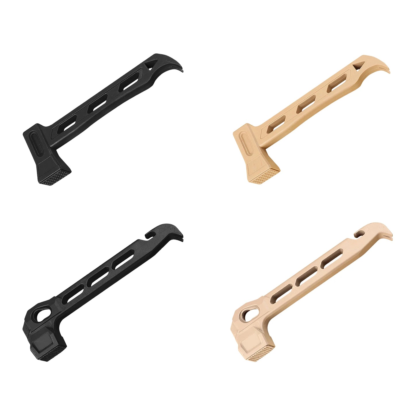 PE Tent Stakes Hammer with Stake Puller Hole Plastic Mallet Anti-slip Lightweight for Camping Stakes Tent Pegs Nail Spike Garden Peaceful Pleasures Health and Wellness