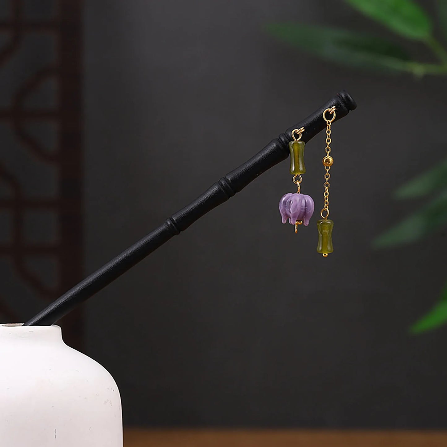 Chinese Style Hair Stick Hairpin Handmade Wood Headpiece Updo Hair Styling Tool for Women Girls Party Head Decor Peaceful Pleasures Health and Wellness 7