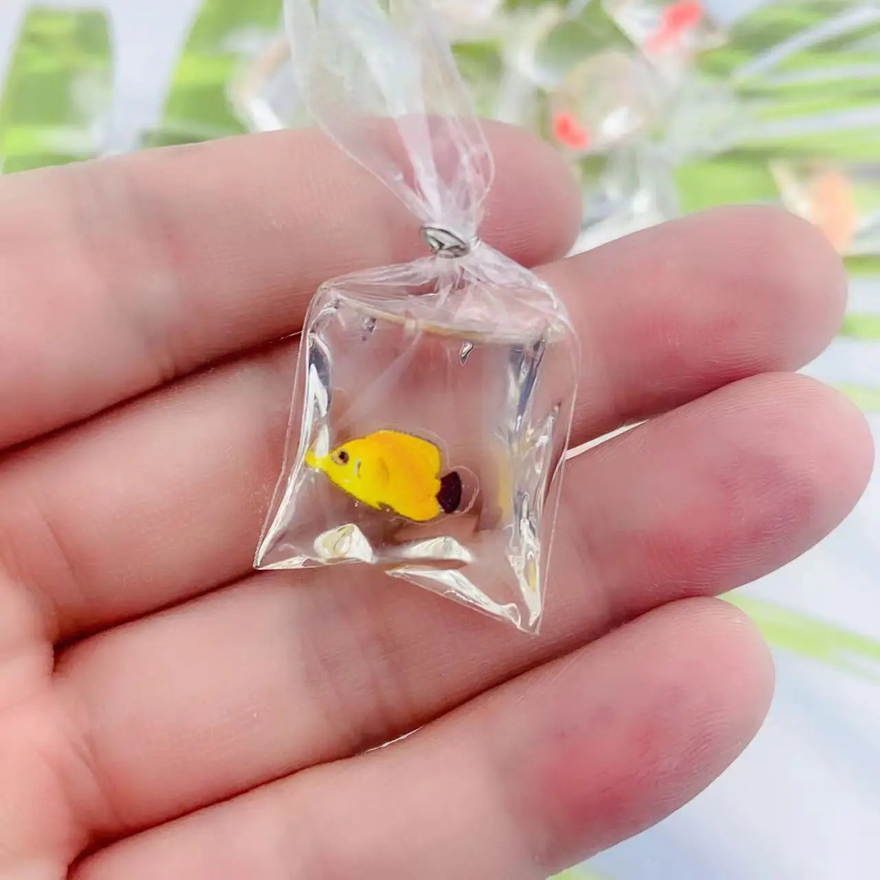 1pcs Coral Fish Bag Resin Charms Ocean Transparent Small Fish in Water Bag Jewelry Pendant Jewelry Handmade DIY Material Decor Peaceful Pleasures Health and Wellness 7