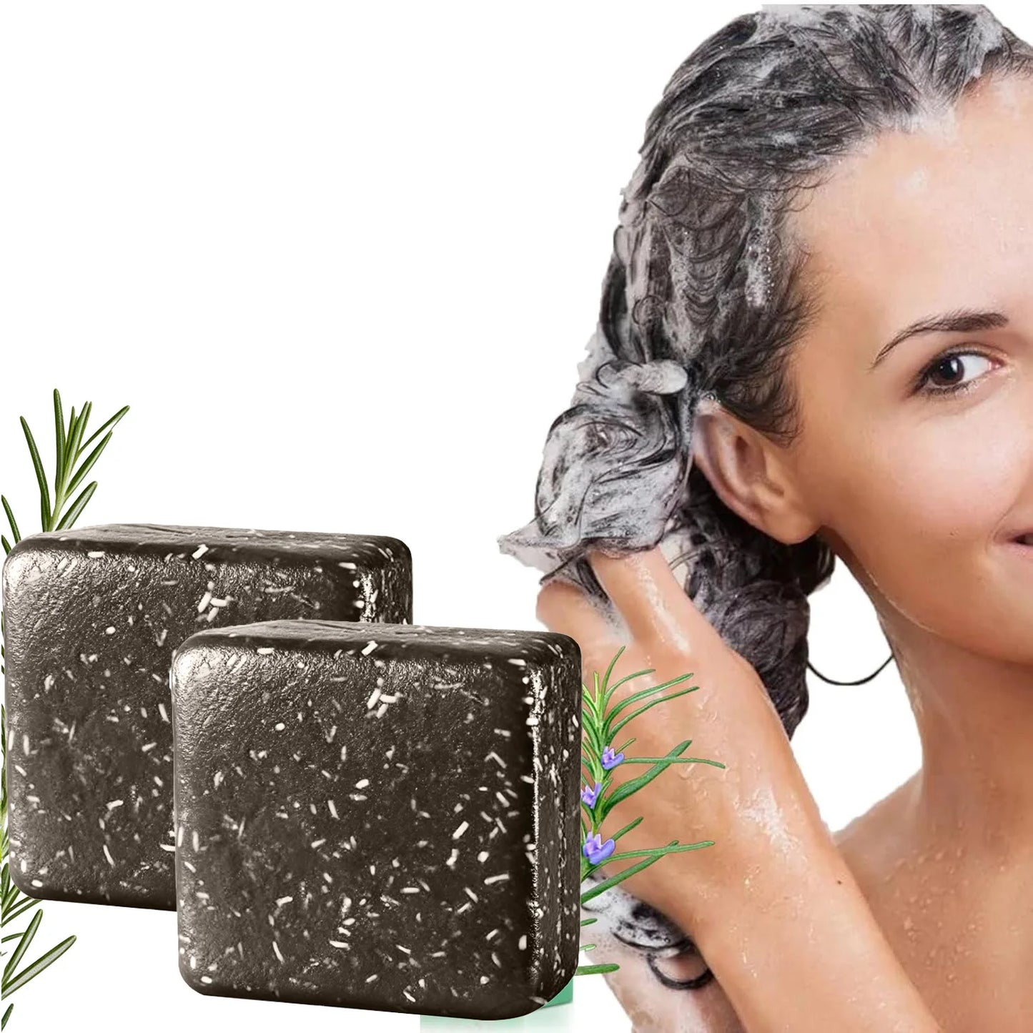 HOEGOA Rosemary Shampoo Bar for Hair Growth – 100g Solid Bar