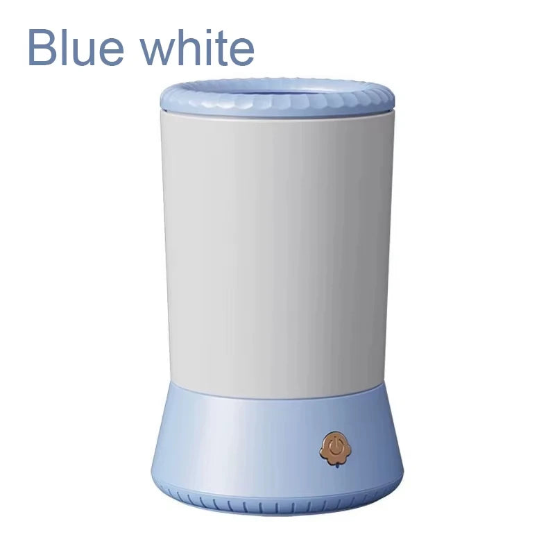 Automatic Smart Pet Foot Wash Cup for Dog Cat Paw Cleaning Beauty Care Peaceful Pleasures Health and Wellness Blue-White