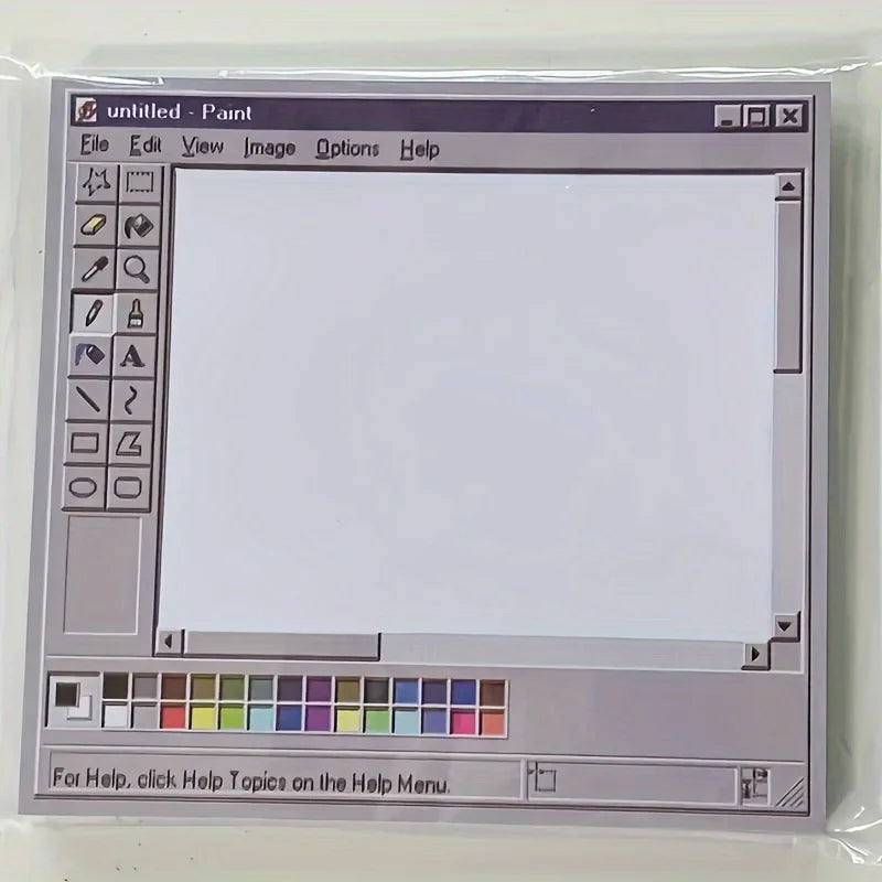 Retro Computer Drawing Tool Note Book Student DIY Creative Note Book High Value Student Message Paper Notebook Learning Supplies Peaceful Pleasures Health and Wellness One item 50 pieces