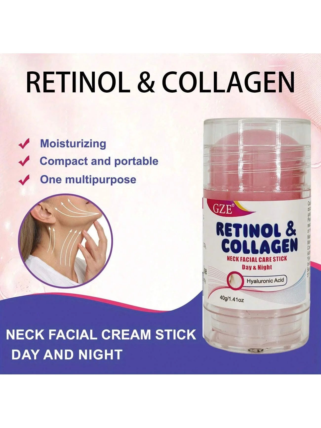 GZE Retinol & Collagen Neck Cream – Day & Night Moisturizer