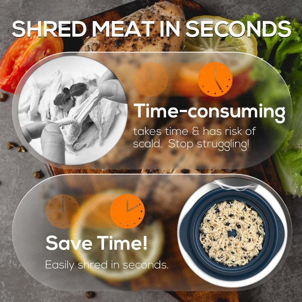 Chicken Shredder Tool with Lid | Meat Shredder for Pork & Beef