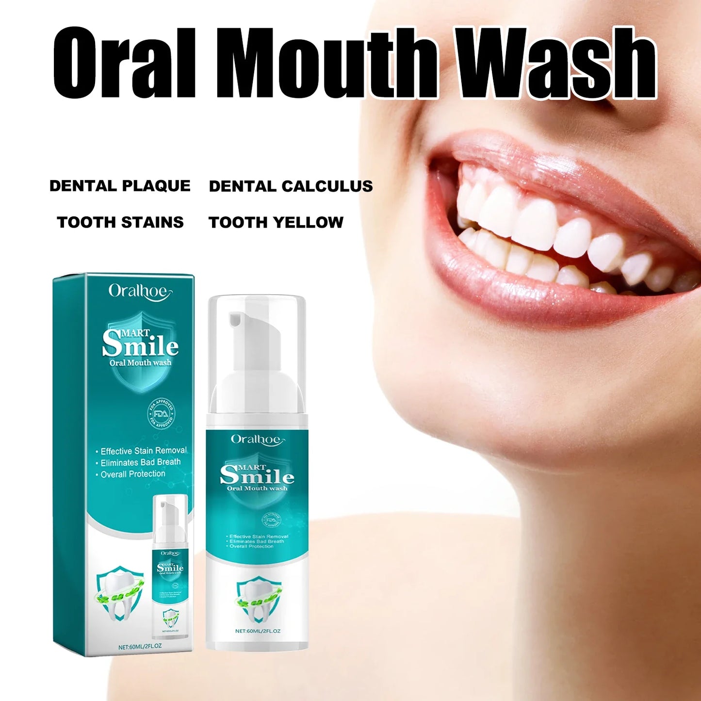 Oralhoe Propolis Whitening Toothpaste Mousse – Deep Clean 60ml