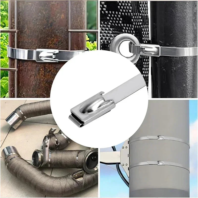 Stainless Steel Cable Ties – Self-Locking Heavy Duty Peaceful Pleasures Health and Wellness