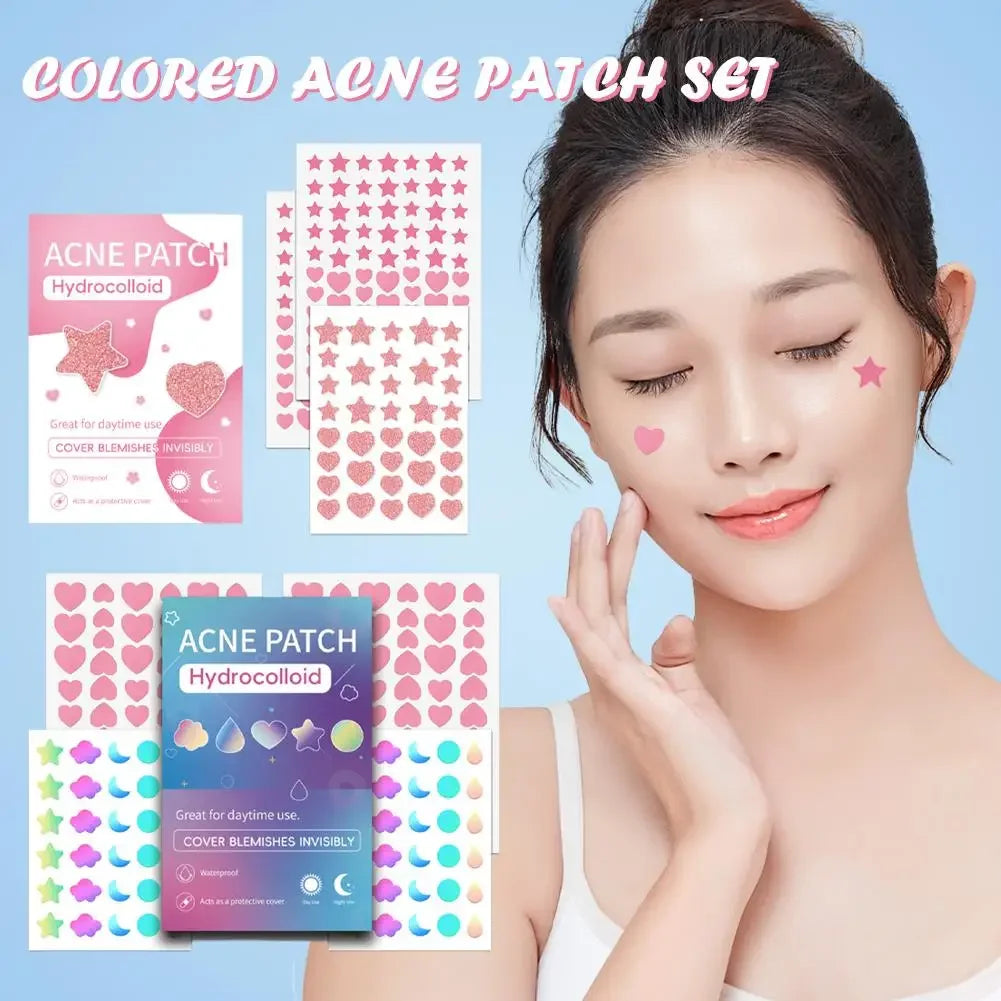 Colorful Star Pimple Patches – Acne Spot Stickers for Face Peaceful Pleasures Health and Wellness