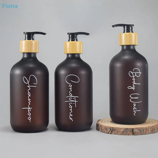 Frosted Soap Dispenser Set – Refillable Lotion Pump Bottles Soap Dispenser Set Oasis Select