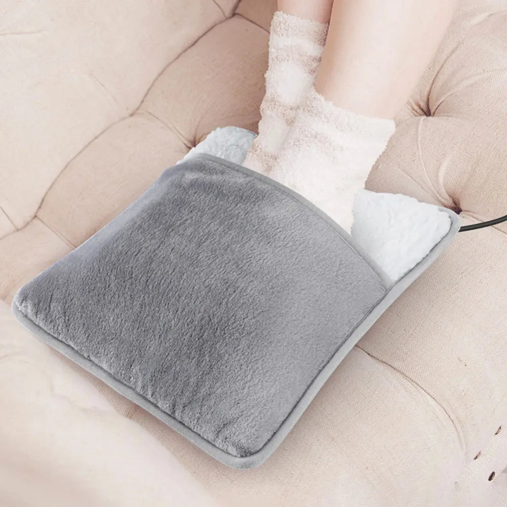 USB Electric Foot Warming Pad – Soft Plush Heated Foot Mat