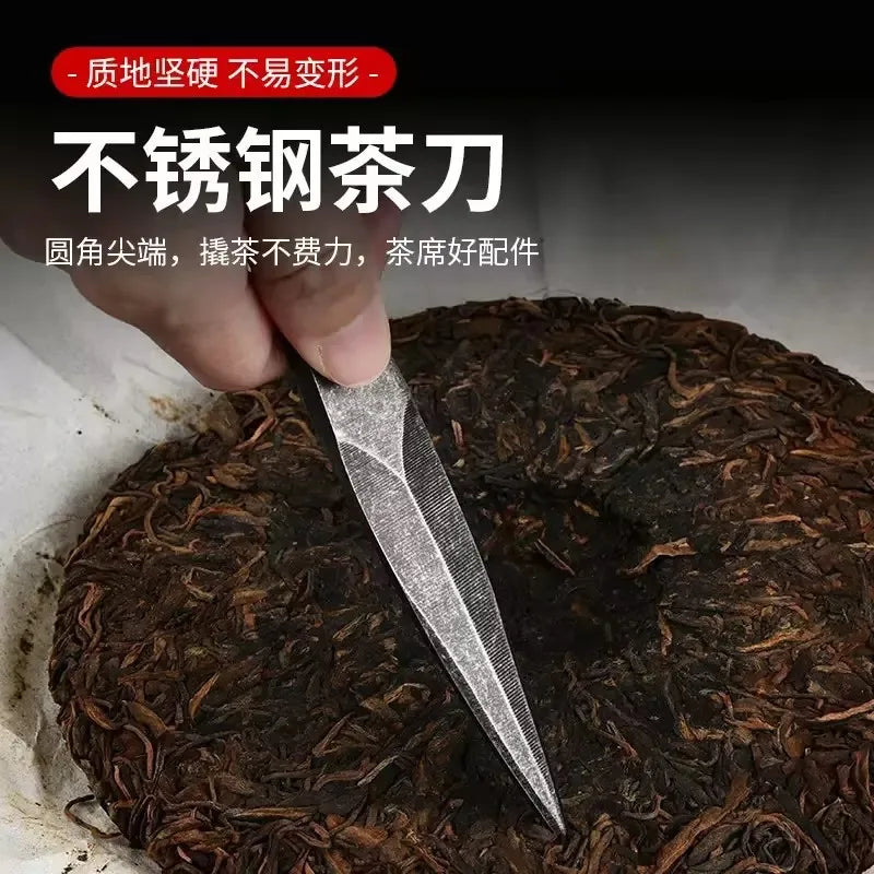 High-quality handmade tea knife, tea needle, tea cone, steel tea needle, black tea cake, pu'er tea set accessories Peaceful Pleasures Health and Wellness