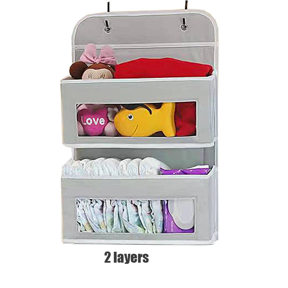 Over the Door Hanging Organizer – 1–5 Pockets, Wall Mount
