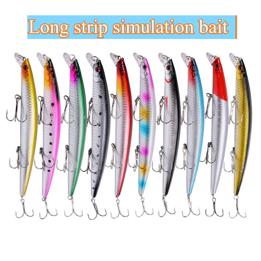 2026 New Minnow Fishing Lure Set, 3/5/8Pcs Random Artificial Bait, 18CM 24G Swimming Crank Wobble Crankbait for Outdoor Fishing Peaceful Pleasures Health and Wellness