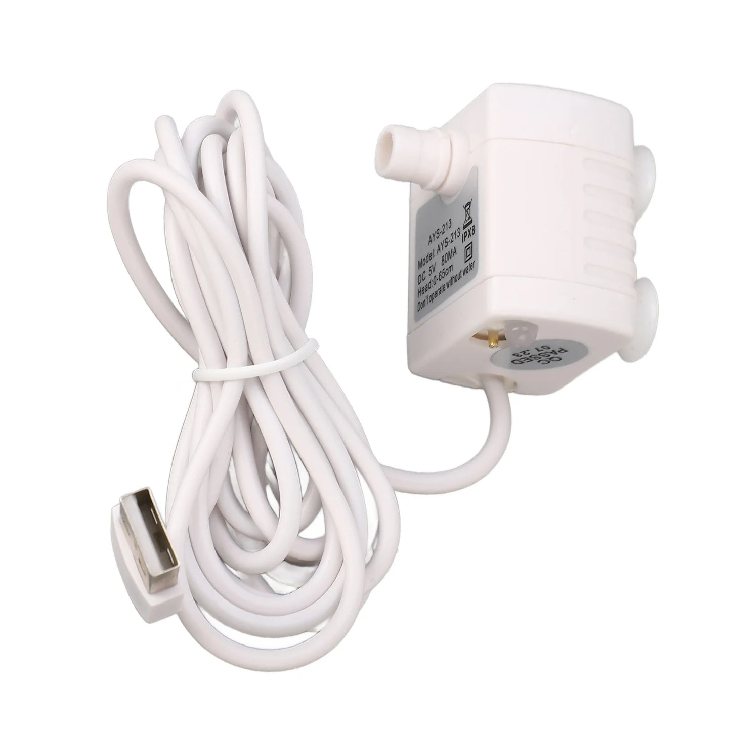 Pet Water Fountain Pump 5V USB Powered Removable Adjustable DC Brushless Motor Cat Fountain for Replacement Peaceful Pleasures Health and Wellness